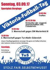 Plakat Viktoria-Fußball-Tag 2017